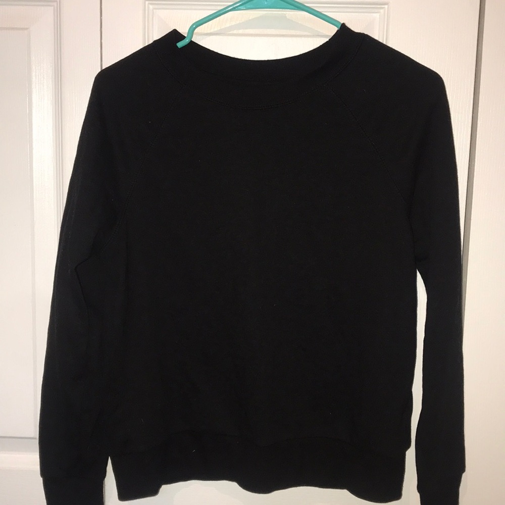 Plain Black Crewneck